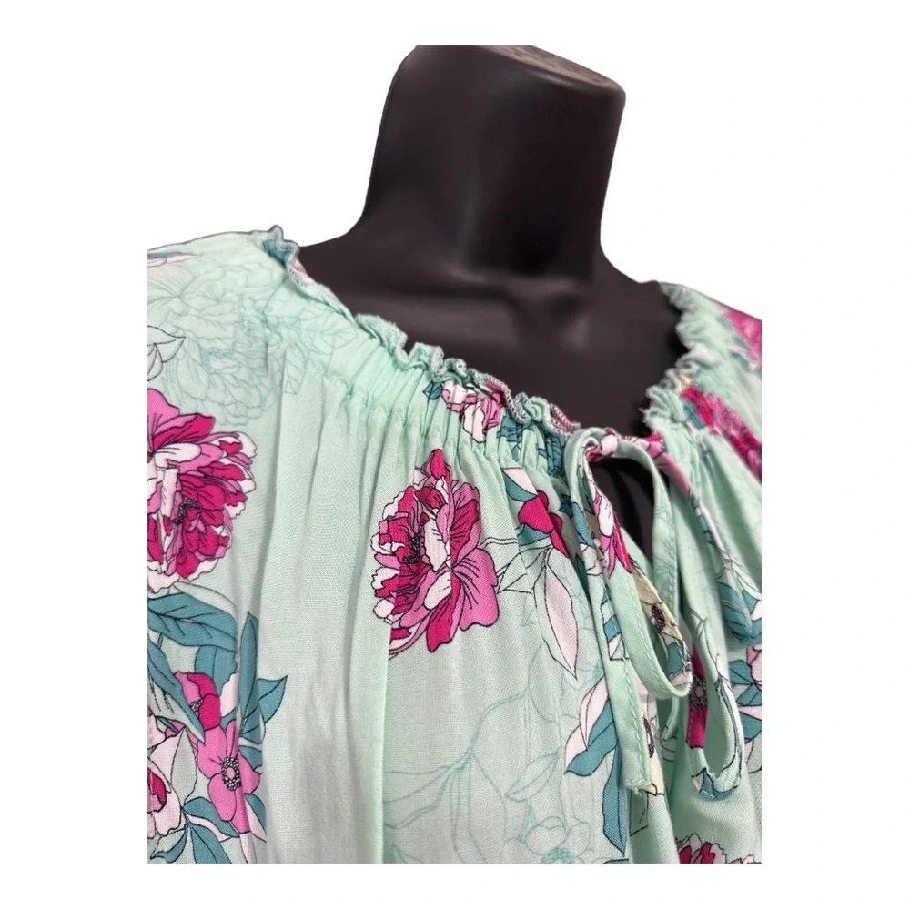 Mini Challis Tie-Front Skater Dress Size 2 - Picture 4 of 6